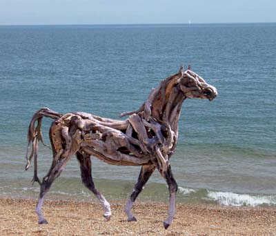 starlite page presents driftwood horses