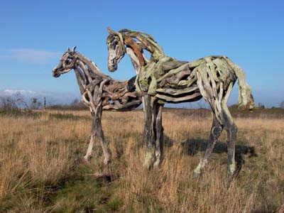starlite page presents driftwood horses