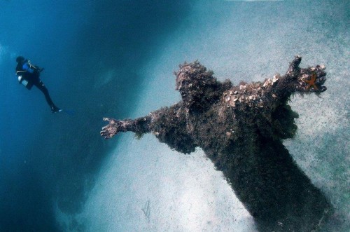 Christ of the Abyss - San Fruttuoso, Italy